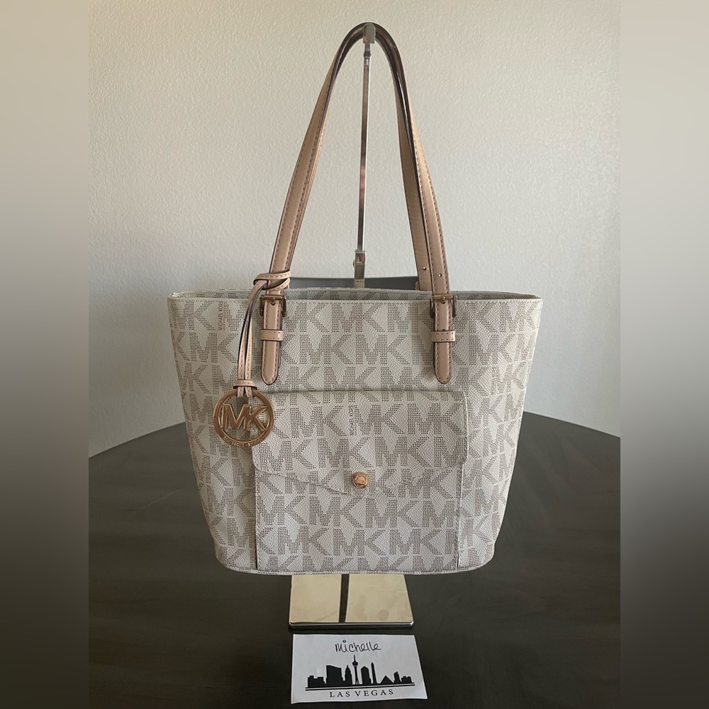 SOLD - Michael Kors Small Logo Tote